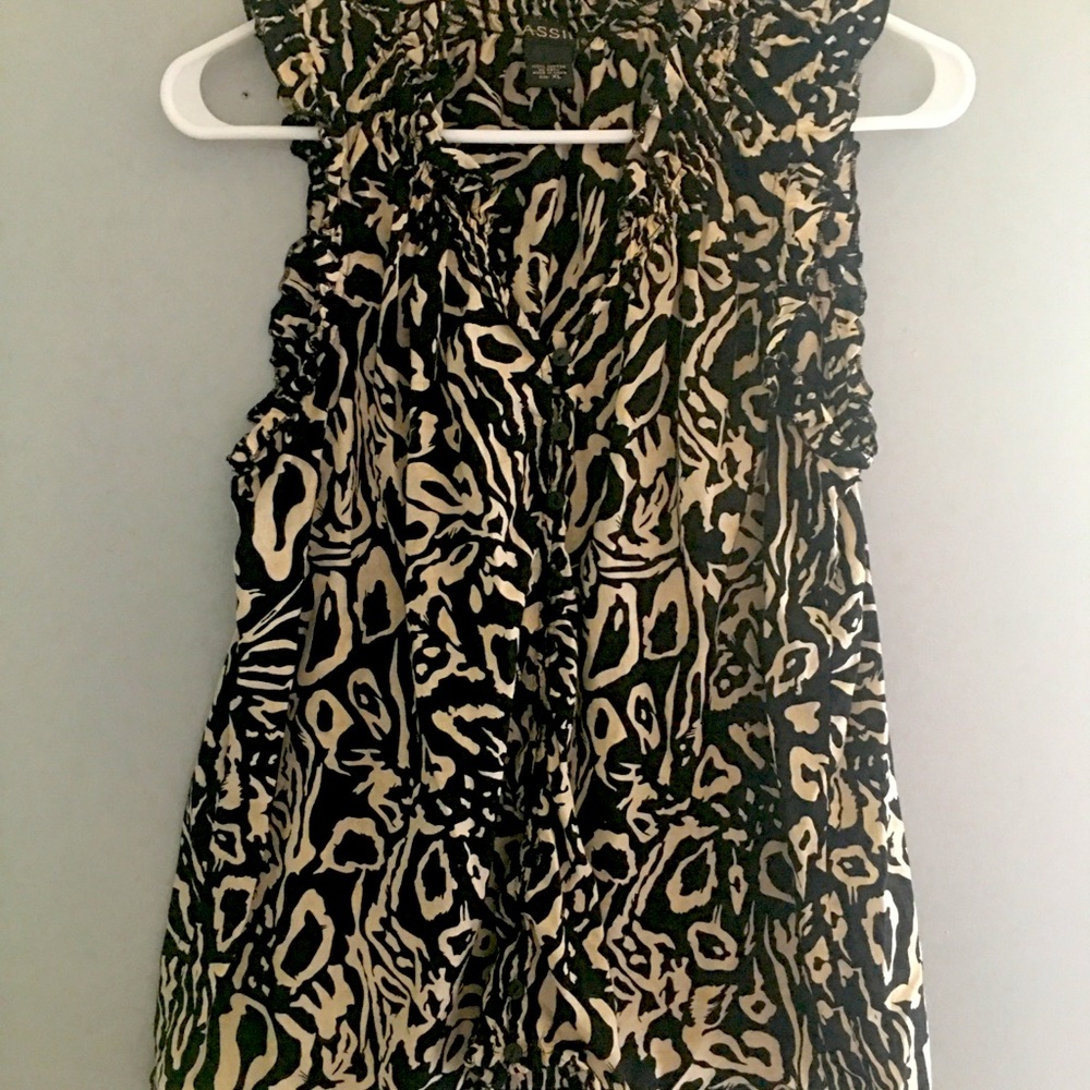 Massini animal print blouse xl